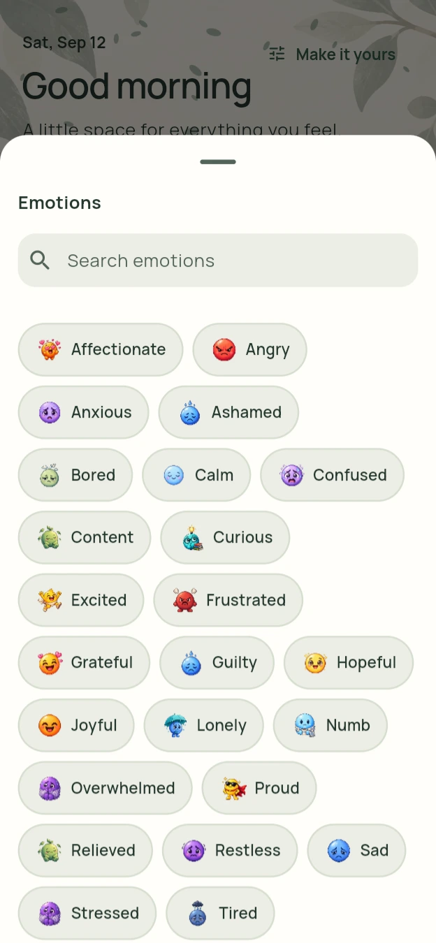 Moodlo emotion picker